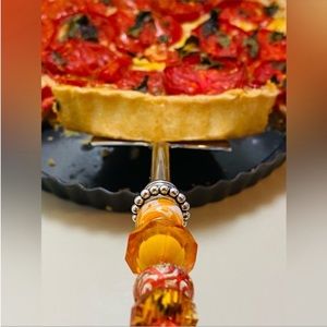 Handmade Beaded Stainless Steel Serving Set